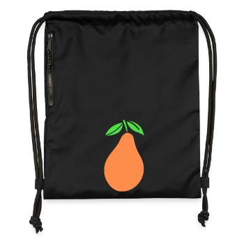 Design Fruits Green Oranges Mango - Gymsac made from recycled material - black - Front