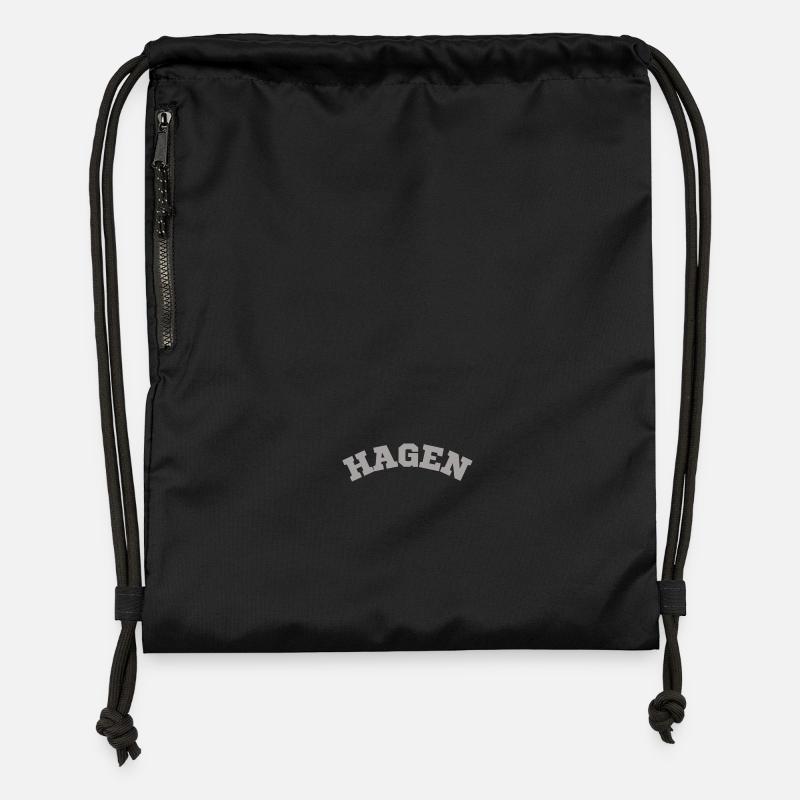 Hagen - Gymsac made from recycled material - black