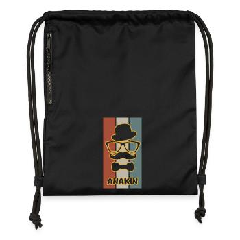 Cadeau pour Anakin - Sac à cordon en polyester recyclé - noir - Devant