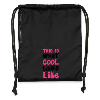 Cool - Turnbeutel aus Recycling-Material - Schwarz - Vorne