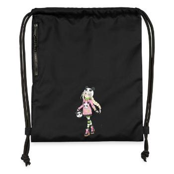 Manga - Gymsac made from recycled material - black - Front