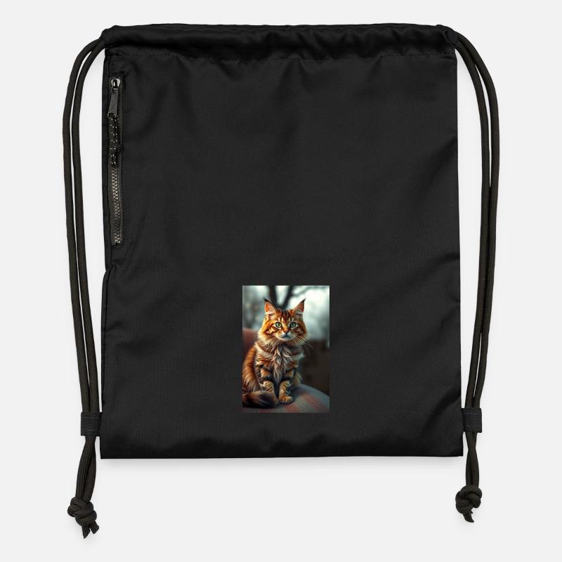 Cat Shine - Gymsac made from recycled material - black