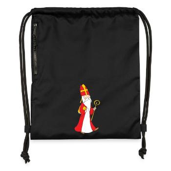 Sint te voet - Gymsac made from recycled material - black - Front