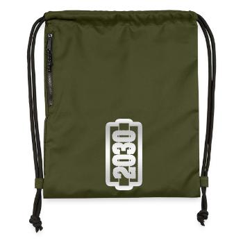 2030 - Gymsac made from recycled material - military green - Front