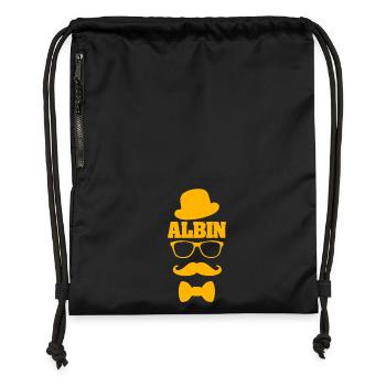 Hipster Albin - Gymsac made from recycled material - black - Front