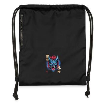 Yeti Blue Oni - Gymsac made from recycled material - black - Front