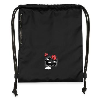 Ballon céleste ballons - Sac à cordon en polyester recyclé - noir - Devant