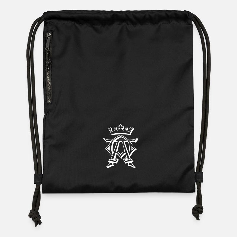 King, crown, king - Gymsac made from recycled material - black
