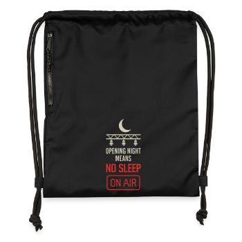 Équipe technique théâtrale Technicien de scène Son - Sac à cordon en polyester recyclé - noir - Devant