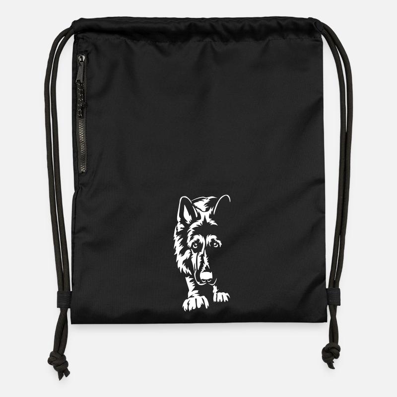 German Shepherd "Black Edition" - Gymsac made from recycled material - black