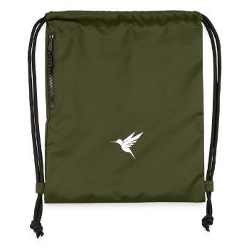 Schwebender Kolibri Tattoo Tribal Schwingen - Turnbeutel aus Recycling-Material - military Green - Vorne