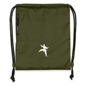 Karate Kampfsport Karatekämpfer Wettkampf - Turnbeutel aus Recycling-Material - military Green - Vorne