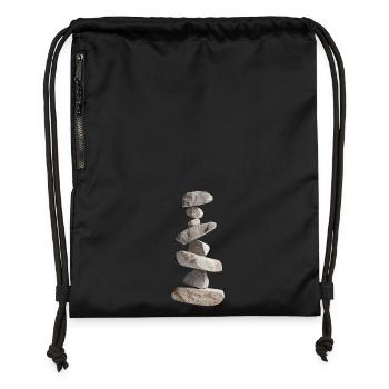 Stones - Gymsac made from recycled material - black - Front