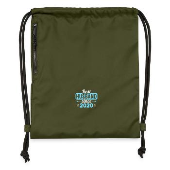 Meilleure femme Meilleur mari depuis 2020 - Sac à cordon en polyester recyclé - military green - Devant