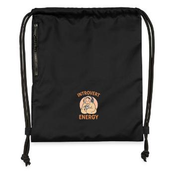Introvert Energy - Gymsac made from recycled material - black - Front