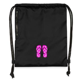 flip flops - Gymsac made from recycled material - black - Front