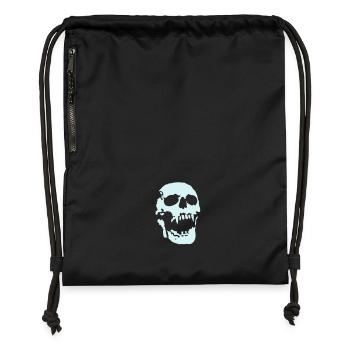 scream_skull - Gymsac made from recycled material - military green - Front