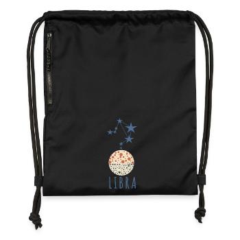The constellation of Libra - Gymsac made from recycled material - black - Front