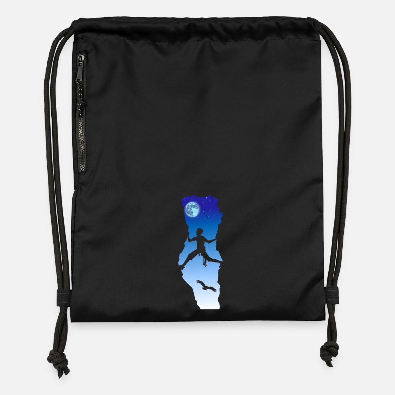 Climbing Night - Gymsac made from recycled material - black