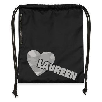 Dear Laureen - Gymsac made from recycled material - black - Front