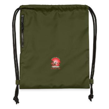 The mountains call hiking shirt - Gymsac made from recycled material - military green - Front