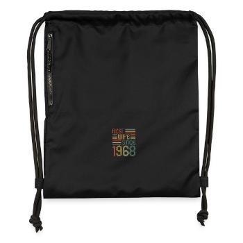 55. Hochzeitstag Beste Ehefrau seit 1968 - Turnbeutel aus Recycling-Material - Schwarz - Vorne