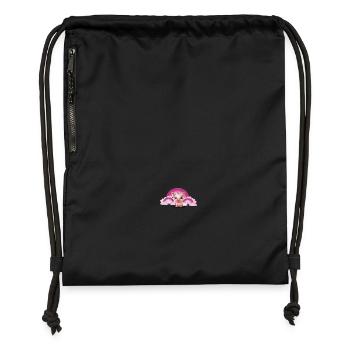 Porcelet arc-en-ciel Cochon Nuages célestes - Sac à cordon en polyester recyclé - noir - Devant