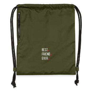 Bester Freund - Turnbeutel aus Recycling-Material - military Green - Vorne