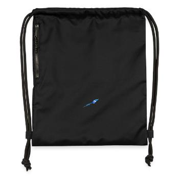 Dart bleu clair - Sac à cordon en polyester recyclé - noir - Devant