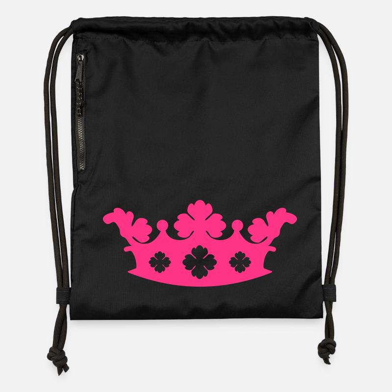 Crown - Gymsac made from recycled material - black
