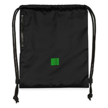 Manifesting green - Turnbeutel aus Recycling-Material - Schwarz - Vorne