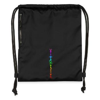 Crop circle - multidimensional human development - Gymsac made from recycled material - black - Front