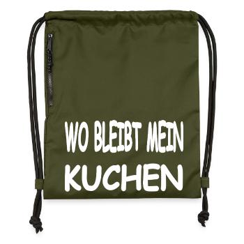 Cake - Gymsac made from recycled material - military green - Front