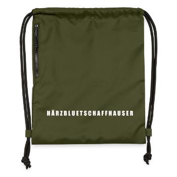 Härzbluetschaffhauser, Canton de Schaffhouse, Suisse - Sac à cordon en polyester recyclé - military green - Devant