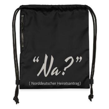 North German marriage proposal Well? - Gymsac made from recycled material - black - Front