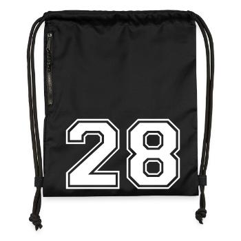 28 - Gymsac made from recycled material - black - Front
