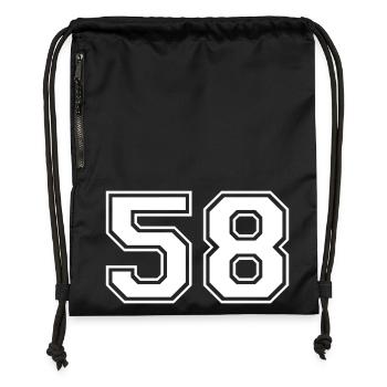 58 - Gymsac made from recycled material - black - Front