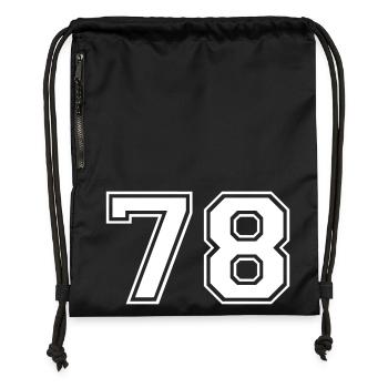78 - Gymsac made from recycled material - black - Front