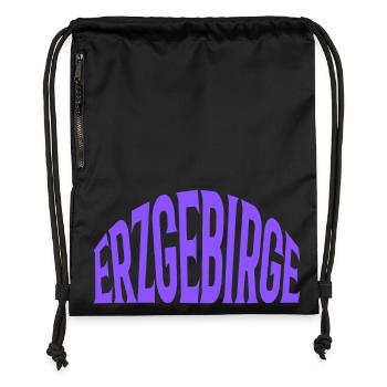 Ore Mountains - Gymsac made from recycled material - black - Front