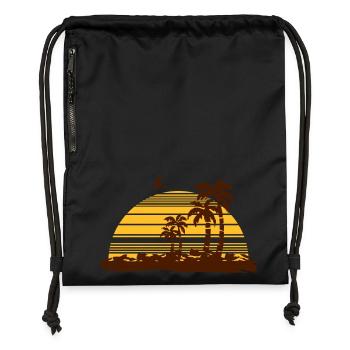 sunset - Turnbeutel aus Recycling-Material - Schwarz - Vorne