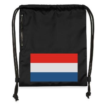 Holland - Sac à cordon en polyester recyclé - noir - Devant