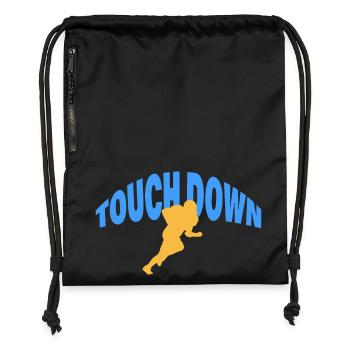 TOUCH DOWN - Gymsac made from recycled material - black - Front