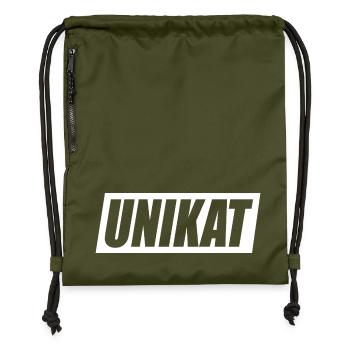 Unikat Einzigartig Individuell Selbstwert Unique - Turnbeutel aus Recycling-Material - military Green - Vorne