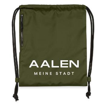 Aalen - Turnbeutel aus Recycling-Material - military Green - Vorne