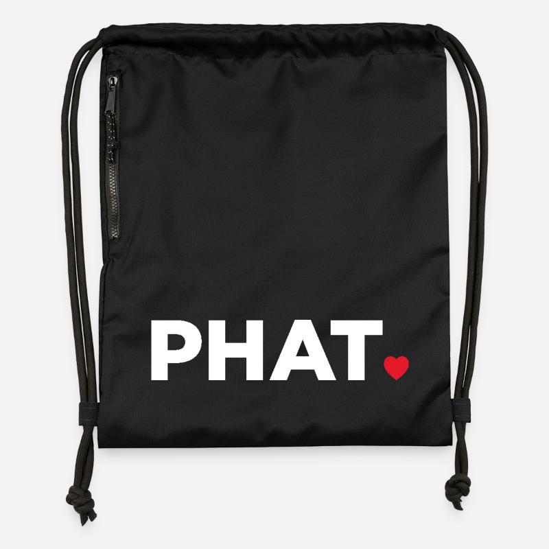 Phat - Gymsac made from recycled material - black