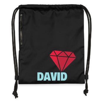 David - Gymsac made from recycled material - black - Front