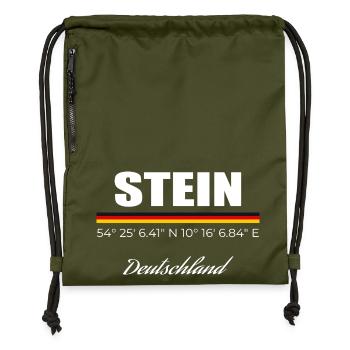 Stone - Gymsac made from recycled material - military green - Front