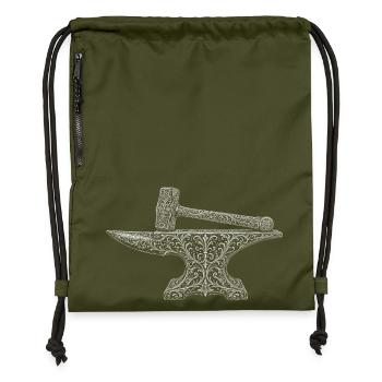 blacksmith - Gymsac made from recycled material - military green - Front