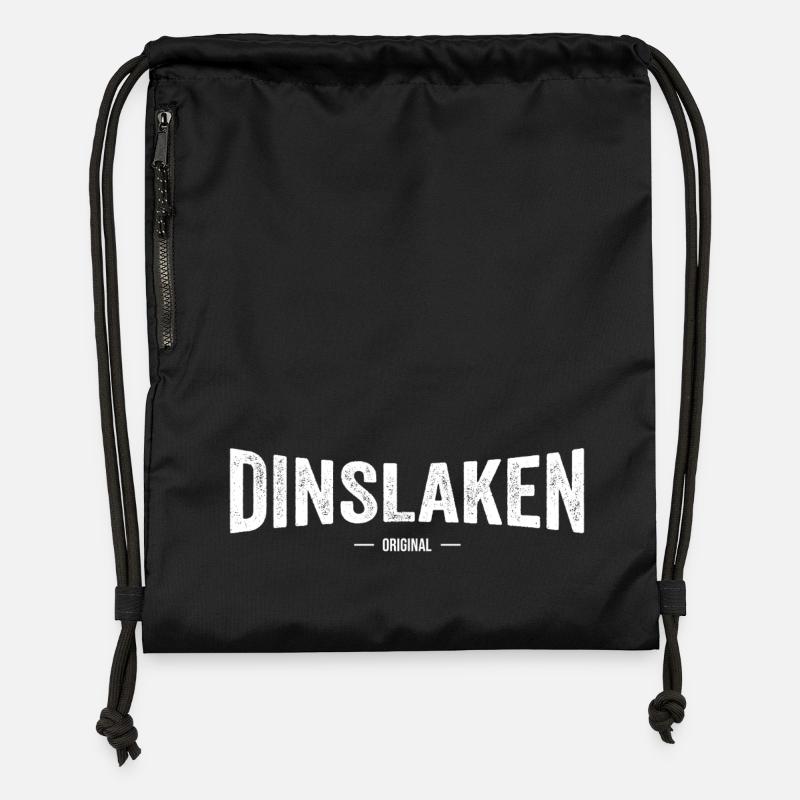 Dinslaken Original - Turnbeutel aus Recycling-Material - Schwarz