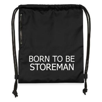 Storeman Born To Be - Gymsac made from recycled material - black - Front